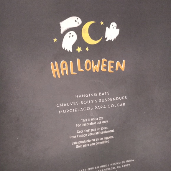 Pottery Barn kids Spooky and Cute Embroidered Hanging Bats, Set Of 6 🦇SOLD OUT! - Picture 12 of 16